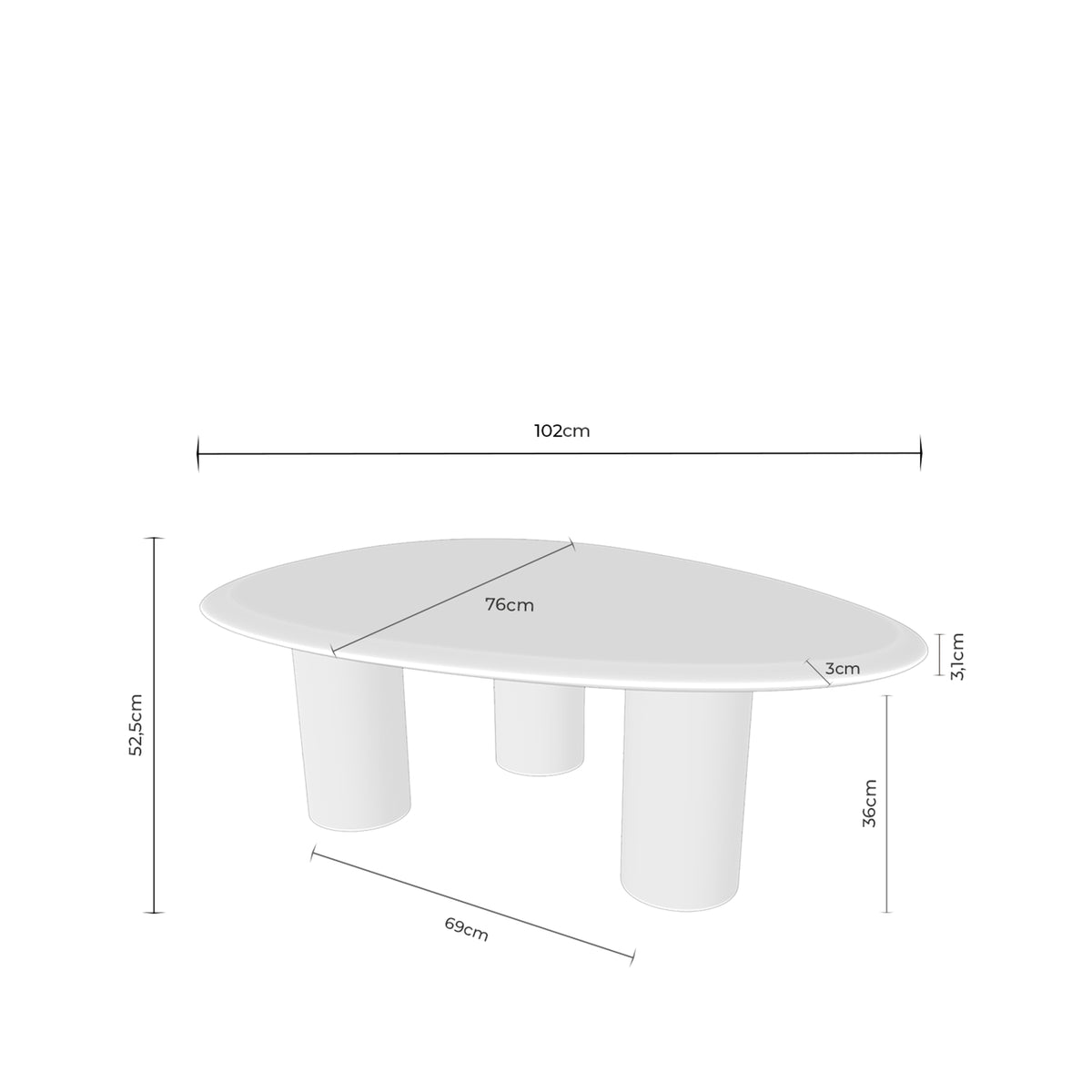 Mesa de centro Luxor