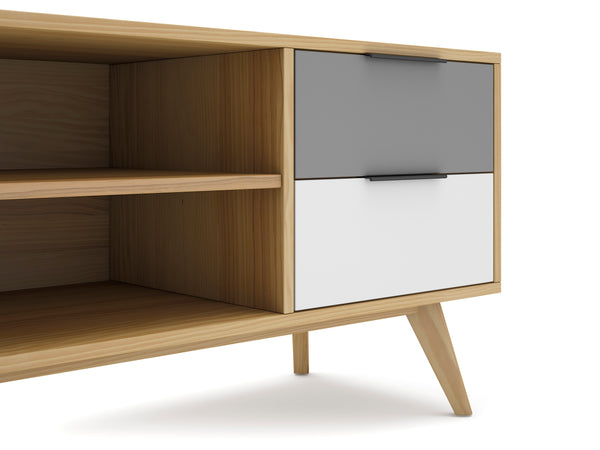 Mueble tv Lira 180cm bicolor.