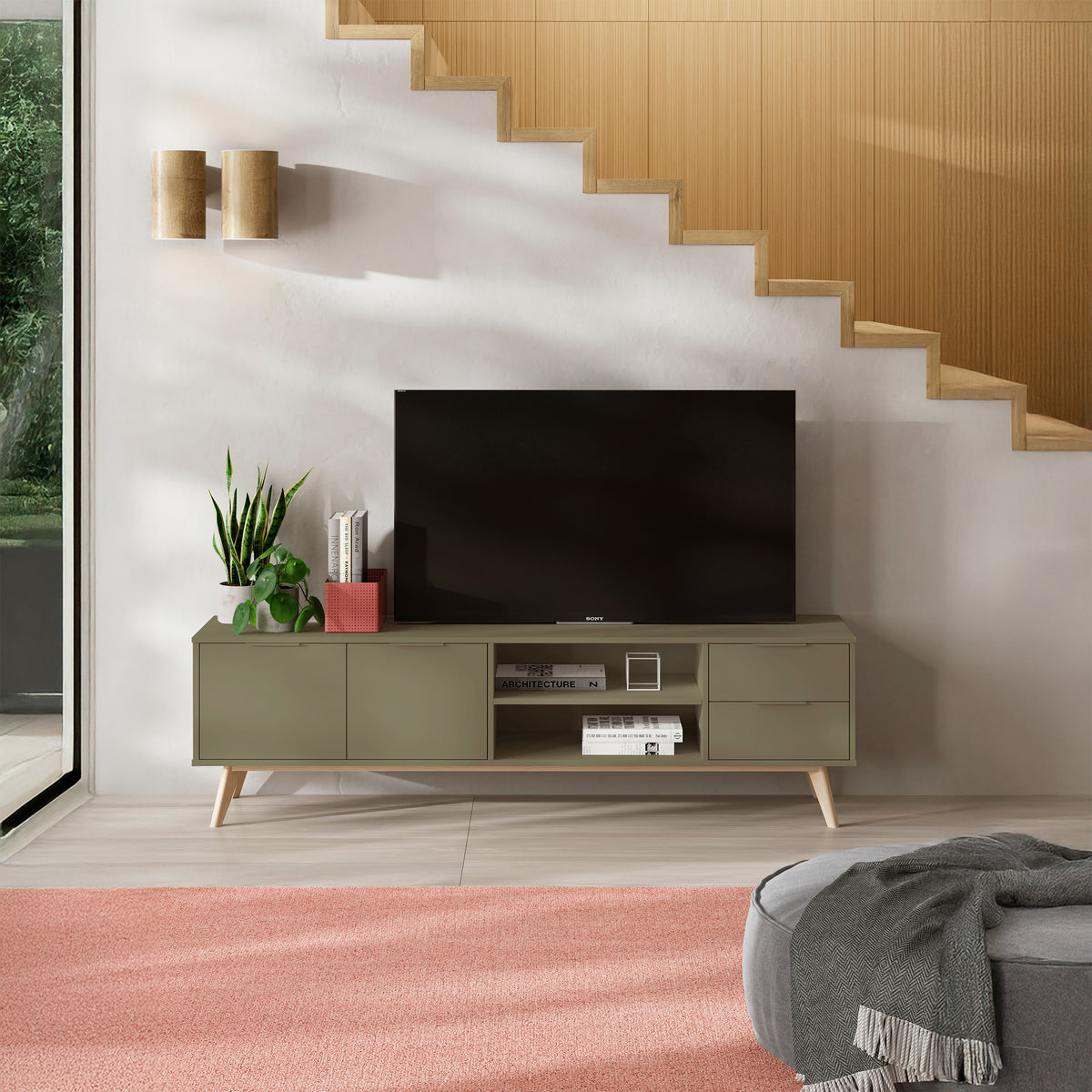 Mueble tv Lira Oliva