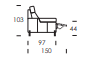 Chaiselongue Simba 323cm.