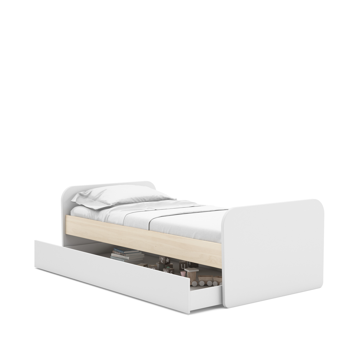 Cama nido Pinocho 90x190cm Blanca