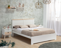 Cama Lira 160x200 blanco-cera.