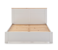 Cama Lira 160x200 blanco-cera.