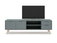 Mueble tv Lira verde 180cm.