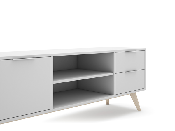 Mueble tv Lira blanco 180cm.