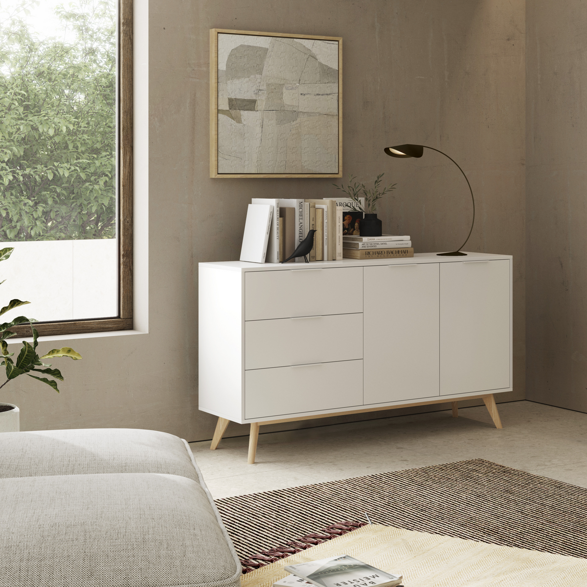 Mueble tv Lira blanco