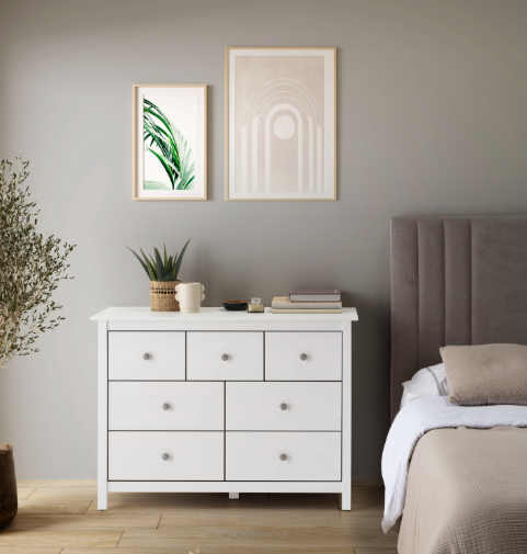 Cómoda Pinocho 7cj blanco