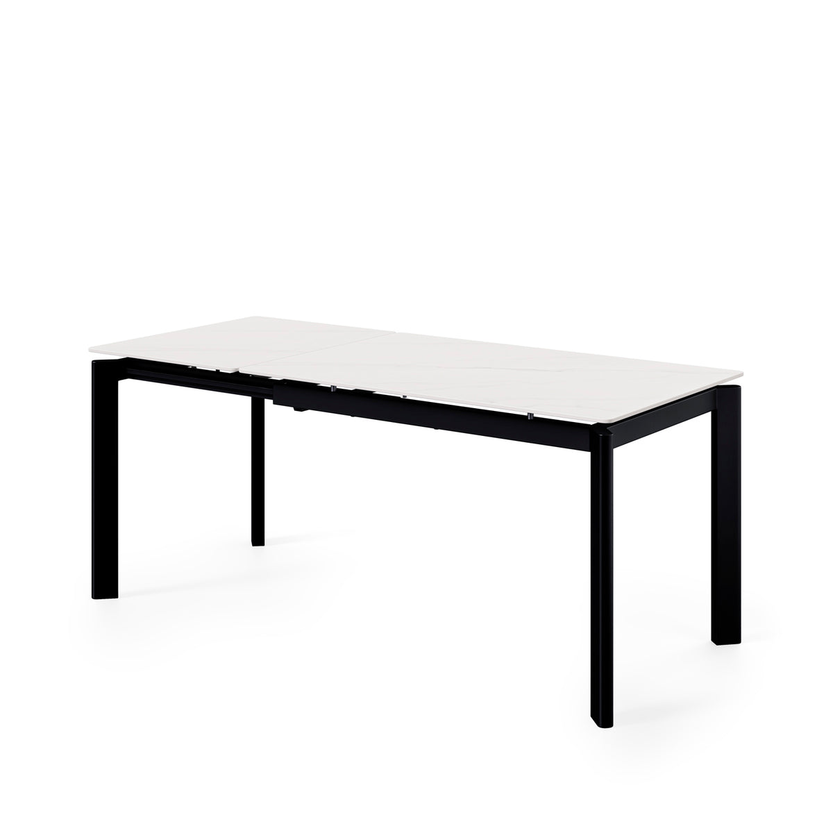 Mesa Alba blanco/negro, vista lateral