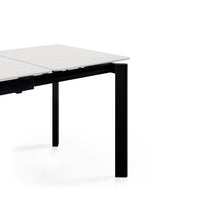 Mesa Alba blanco/negro, detalle de la pata