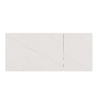 Mesa Alba blanco/negro, detalle de la tapa