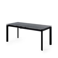 Mesa Alba gris/negro, vista lateral