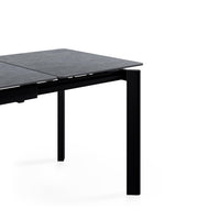 Mesa Alba gris/negro, detalle de la pata