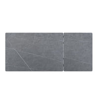 Mesa Alba gris/negro, detalle de la tapa