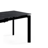Mesa Alba negro/negro, detalle de la pata