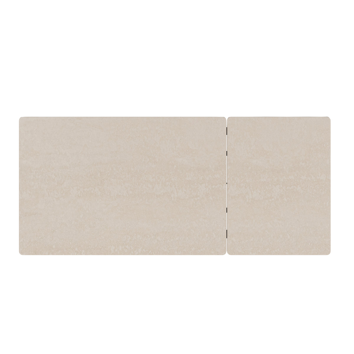 Mesa Alba travertino/beige, detalle de la tapa
