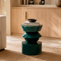 Mesa auxiliar Nuria verde oscuro, imagen 2