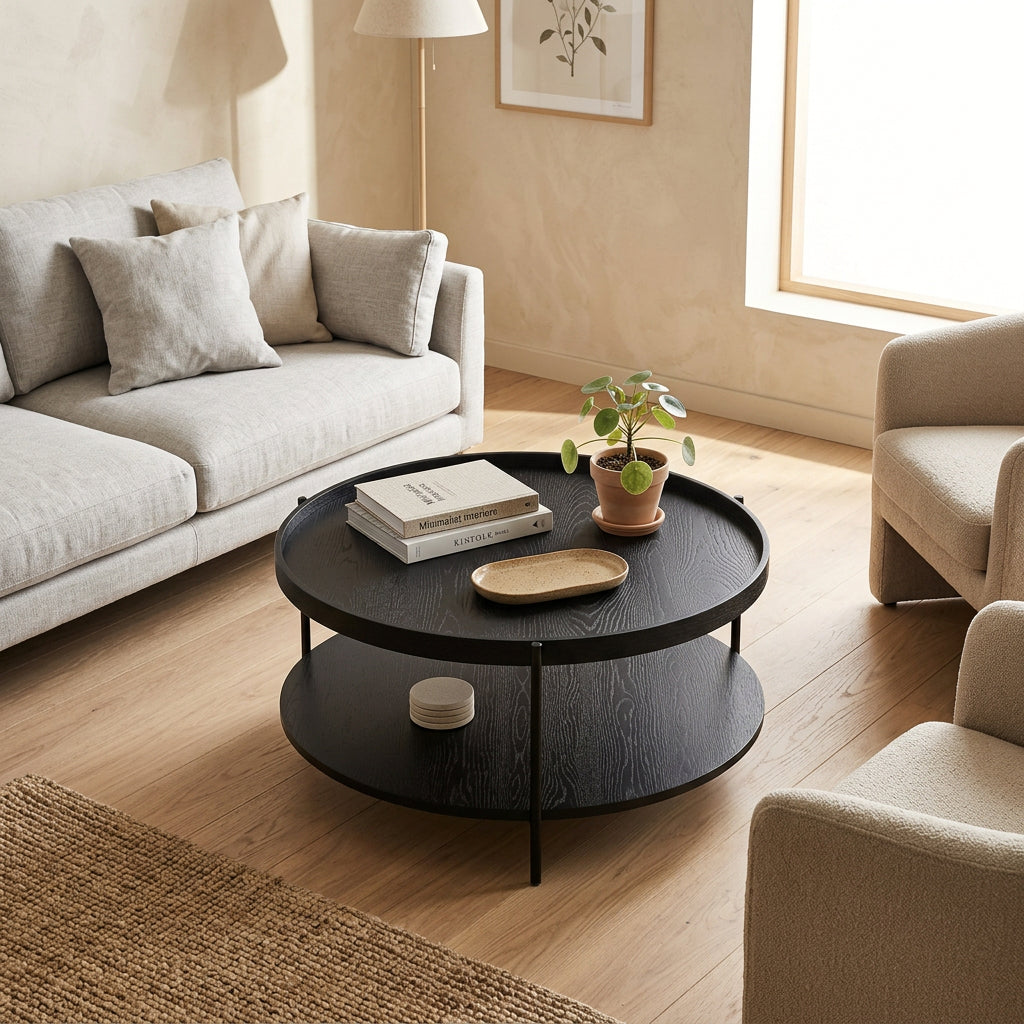 Mesa de centro Dalia negro, imagen 1
