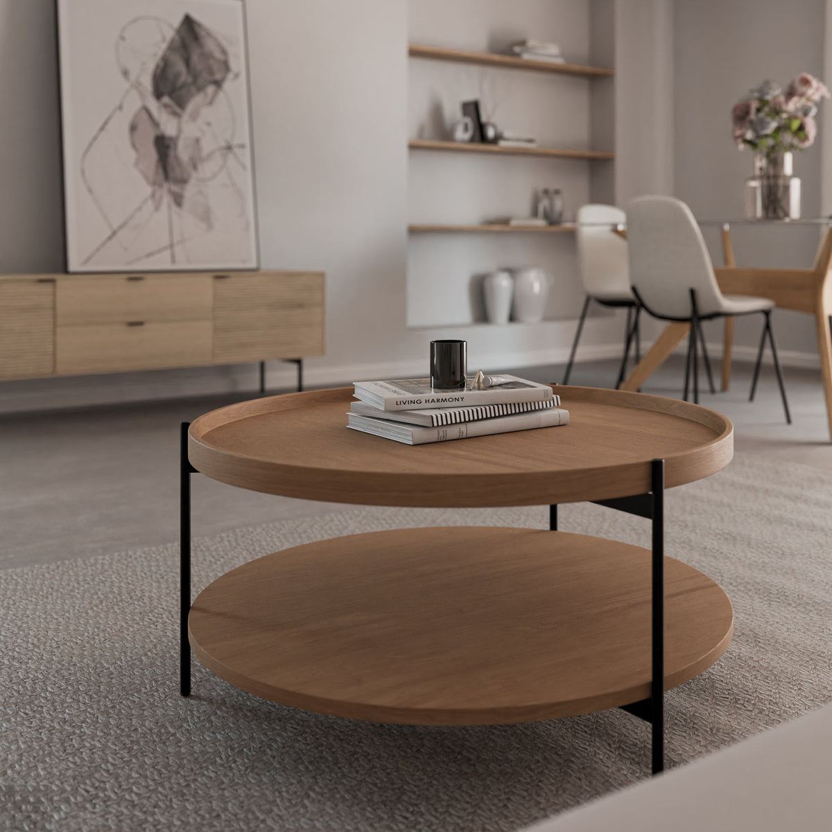 Mesa de centro Dalia roble, imagen 2