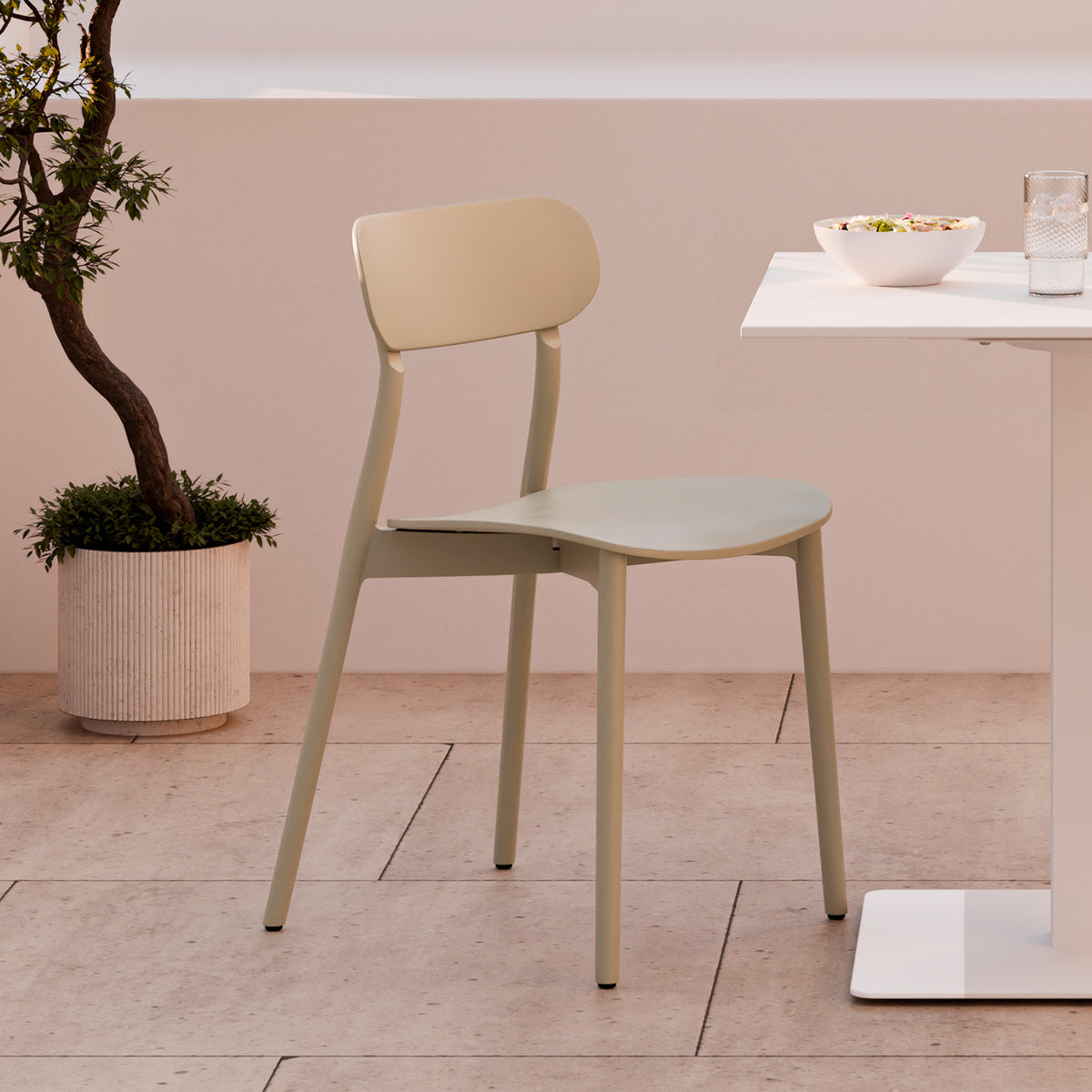 Silla Inés beige, imagen 2