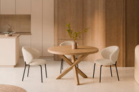 Silla Valeria beige negra, imagen 1