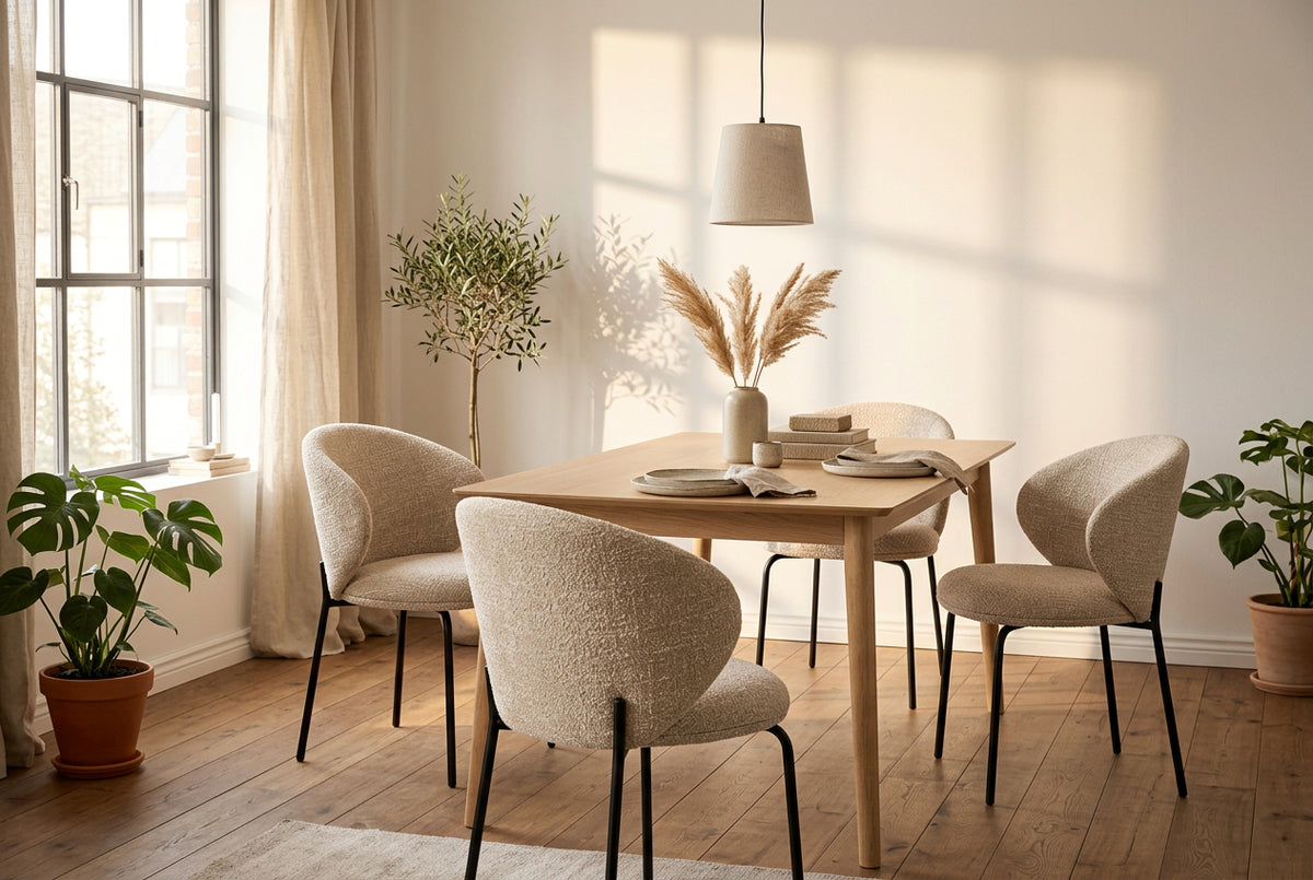 Silla Valeria beige negra, imagen 4