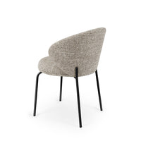 Silla Valeria taupe negra, imagen 2