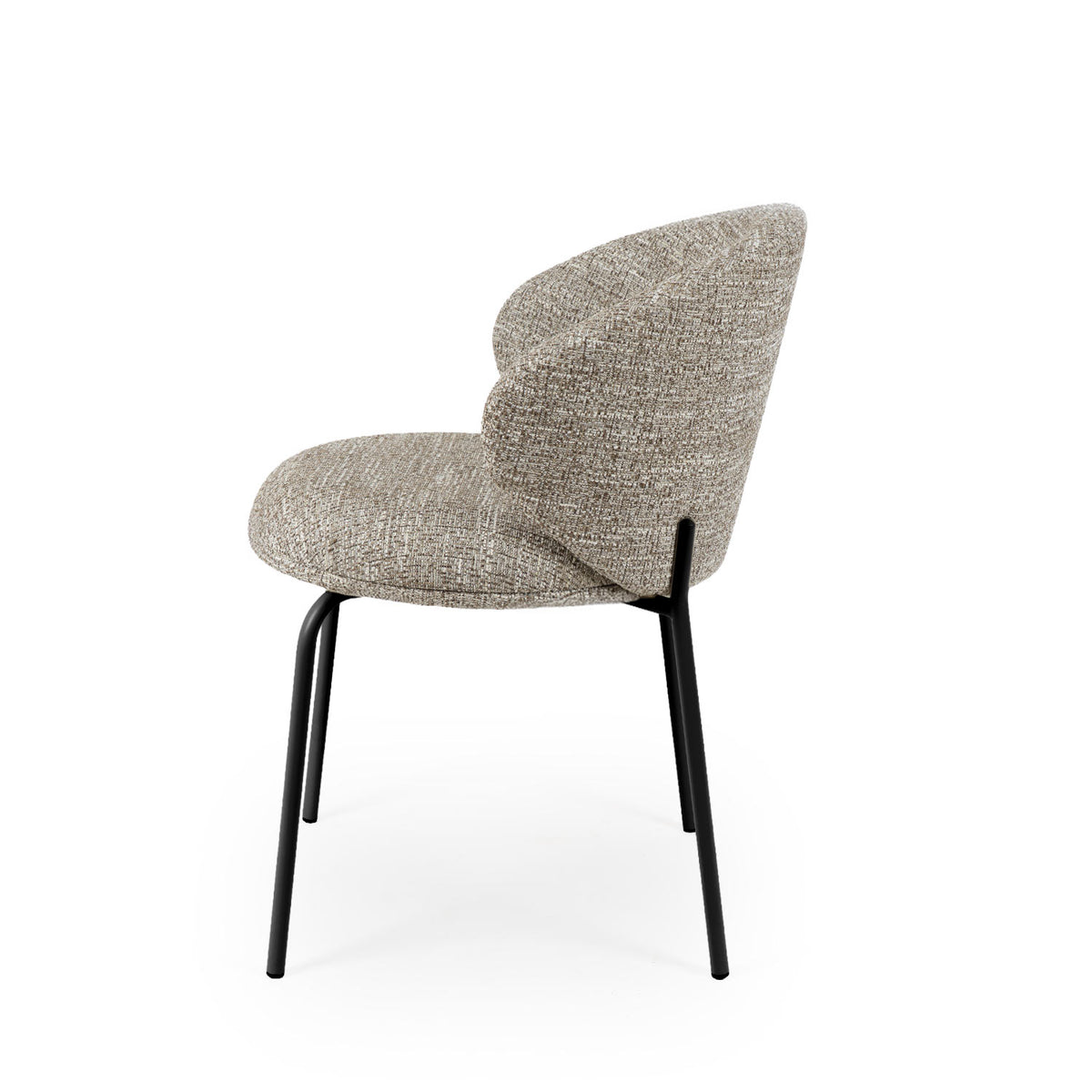 Silla Valeria taupe negra, imagen 3