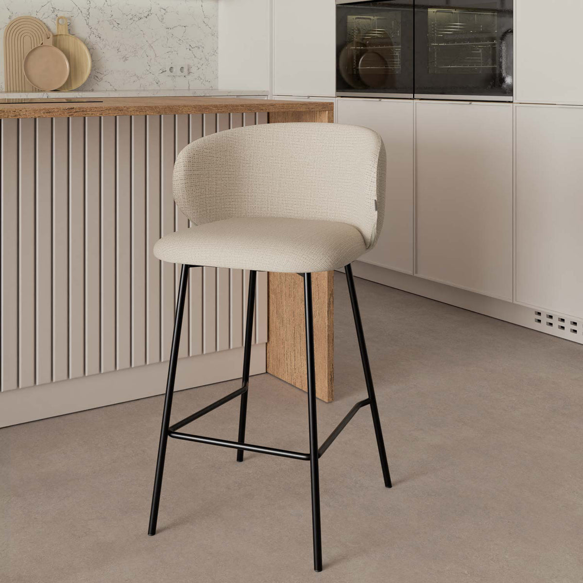 Taburete Rosa beige, imagen 2