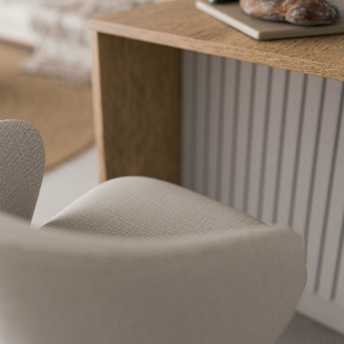 Taburete Rosa beige, imagen 6